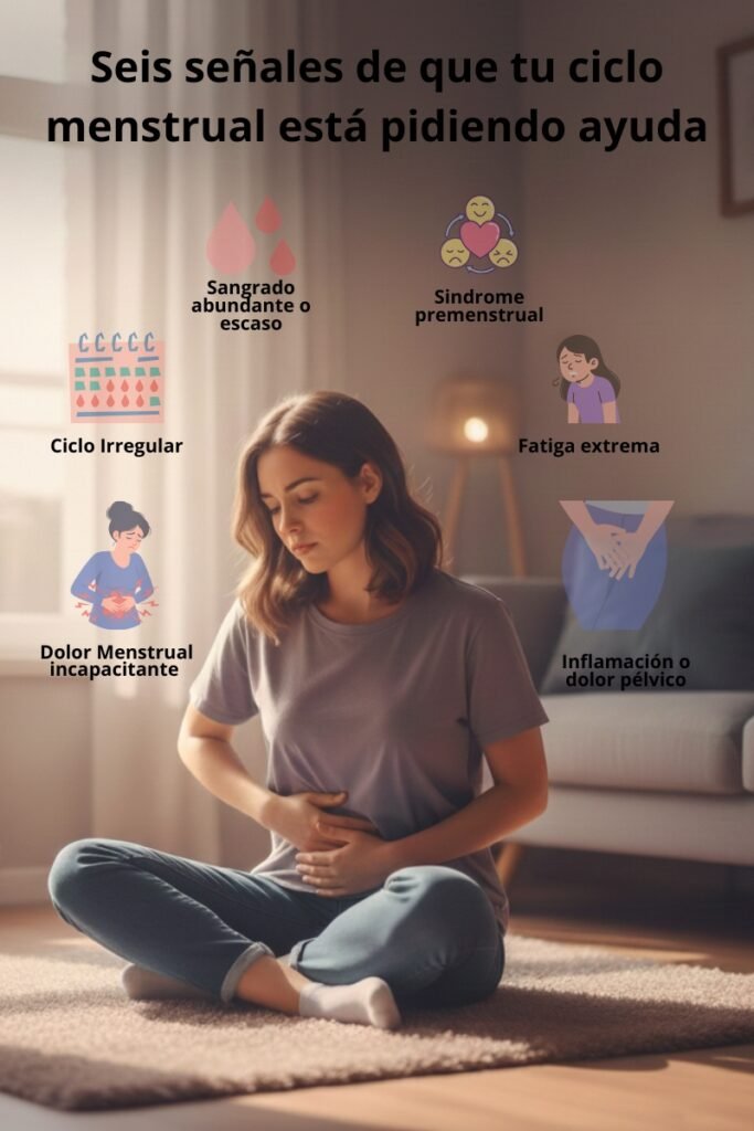 Seis señales de que tu ciclo menstrual está pidiendo ayuda (y cómo comenzar a escucharlo) agregar algo de texto